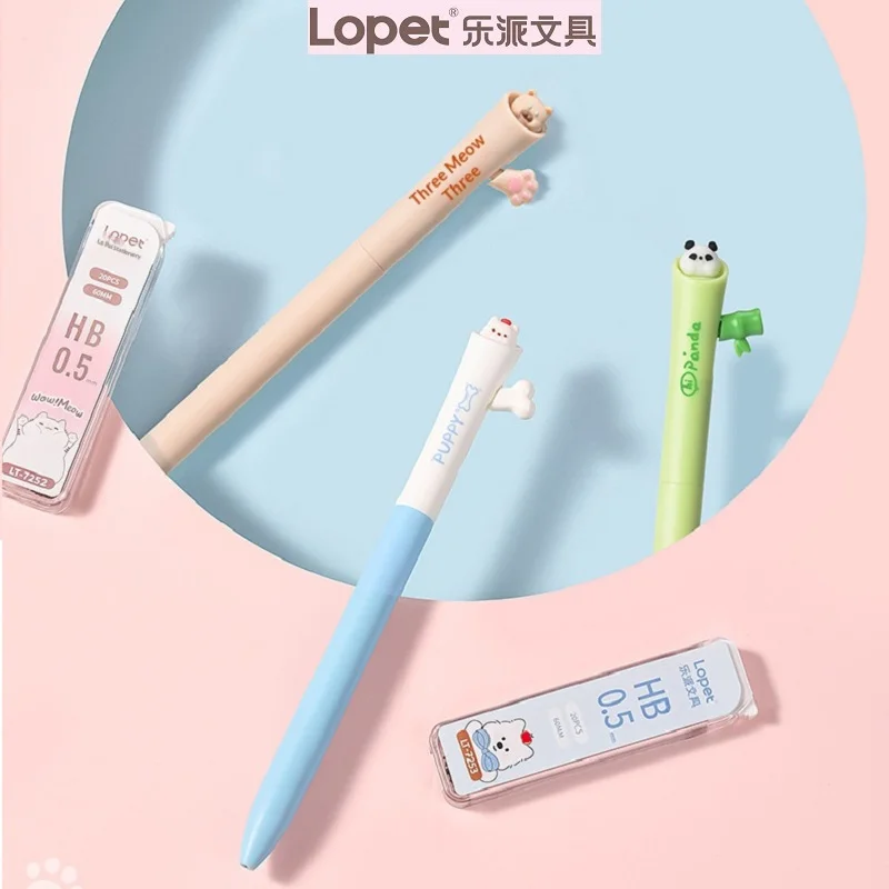 Lopet Creativity Side Press mechanical pencil,0.5mm Kawaii Lead Eraser Stationery Set Efficient School Supplies For Student Exam
Lopet Creativity Side Press mechanical pencil,0.5mm Kawaii Lead Eraser Stationery Set Efficient School Supplies For Student Exam