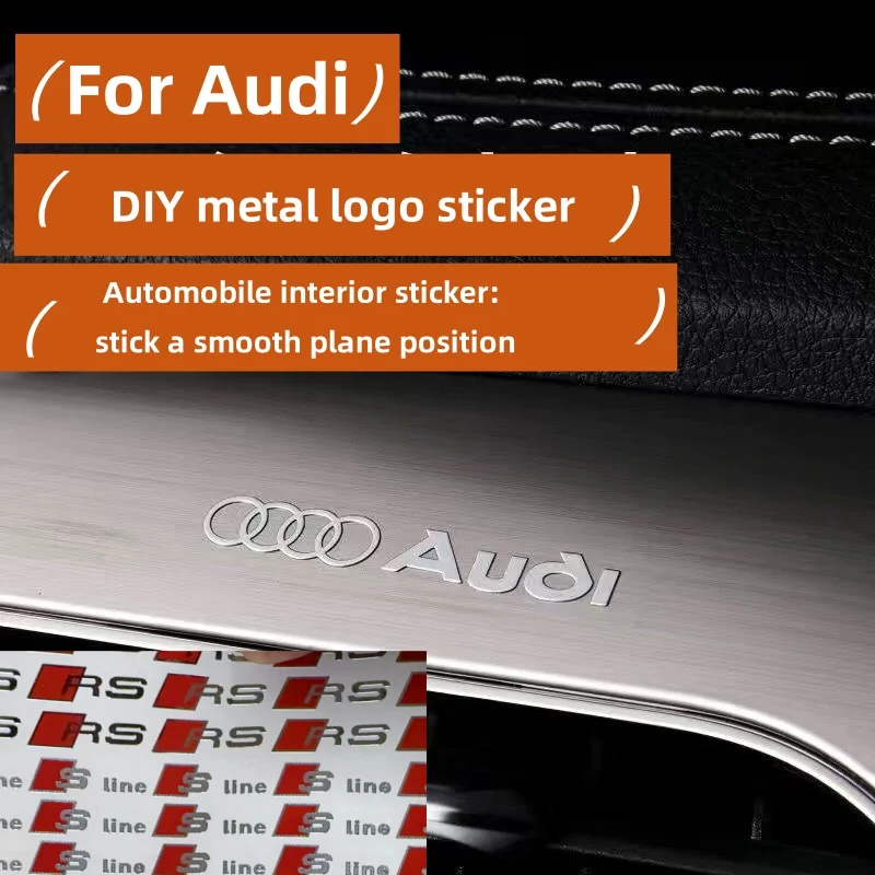 8/12PCS car styling metal sticker is suitable for Audi A Q S RS series Sline RS logo center console display door handle sticker.
8/12PCS car styling metal sticker is suitable for Audi A Q S RS series Sline RS logo center console display door handle sticker.