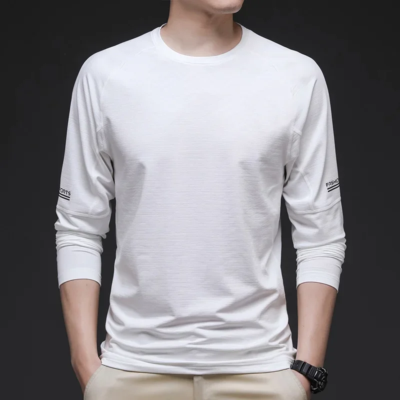 Autumn Fashion Round Neck Long Sleeved T-shirt for Teenagers Simple Solid Color Fashionable Casual Comfortable Breathable Top
Autumn Fashion Round Neck Long Sleeved T-shirt for Teenagers Simple Solid Color Fashionable Casual Comfortable Breathable Top