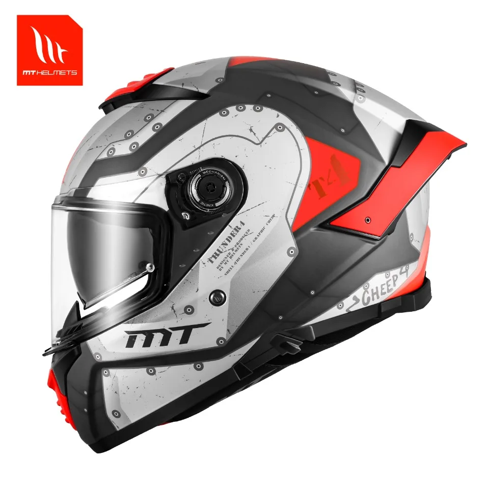 MT Thunder 4 SV Original Spanish Motorcycle Helmet Full face Double lens helmet Capacetes Cascos para moto
MT Thunder 4 SV Original Spanish Motorcycle Helmet Full face Double lens helmet Capacetes Cascos para moto