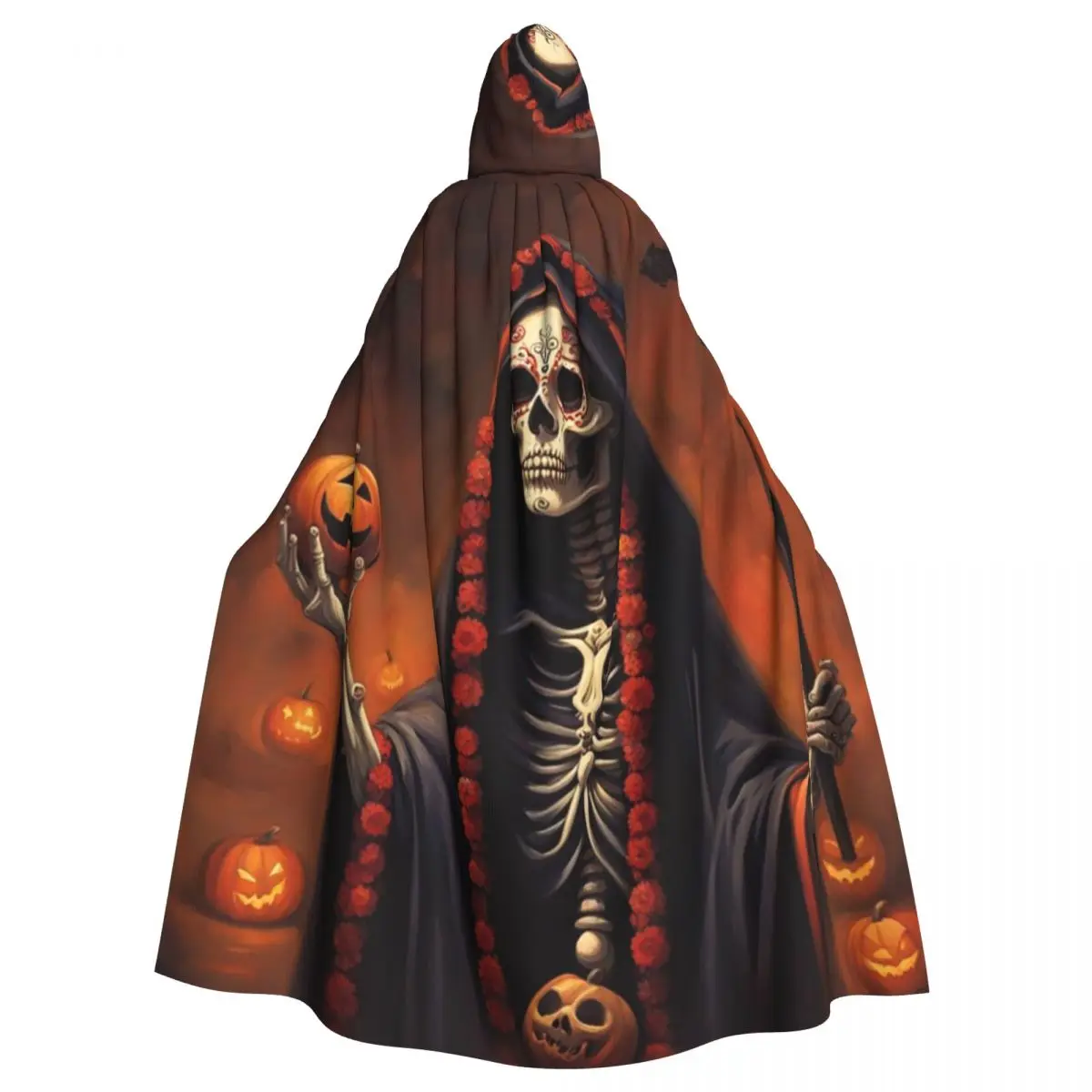 Santa Muerte Long Hooded Cloak Witch Medieval Costume Cosplay Cape HalloweenVampire Adult Unisex
Santa Muerte Long Hooded Cloak Witch Medieval Costume Cosplay Cape HalloweenVampire Adult Unisex