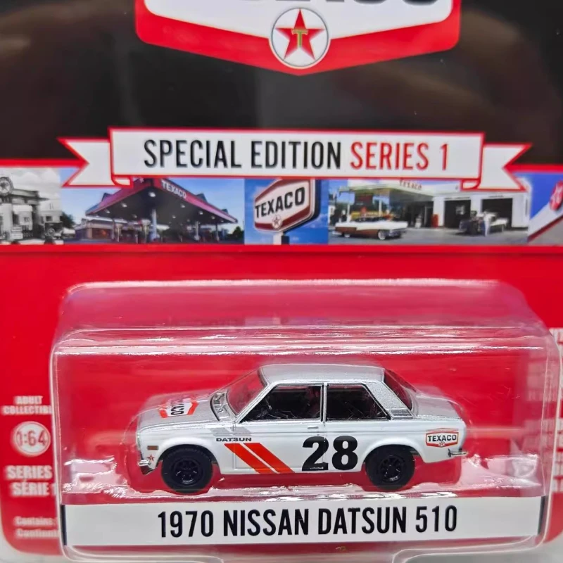 Greenlight 1:64 Texaco Special Edition, коллекция 1–1970 Nissan Datsun 510, Коллекционная игрушка, подарочная модель, настенная подвеска
Greenlight 1:64 Texaco Special Edition, коллекция 1–1970 Nissan Datsun 510, Коллекционная игрушка, подарочная модель, настенная подвеска