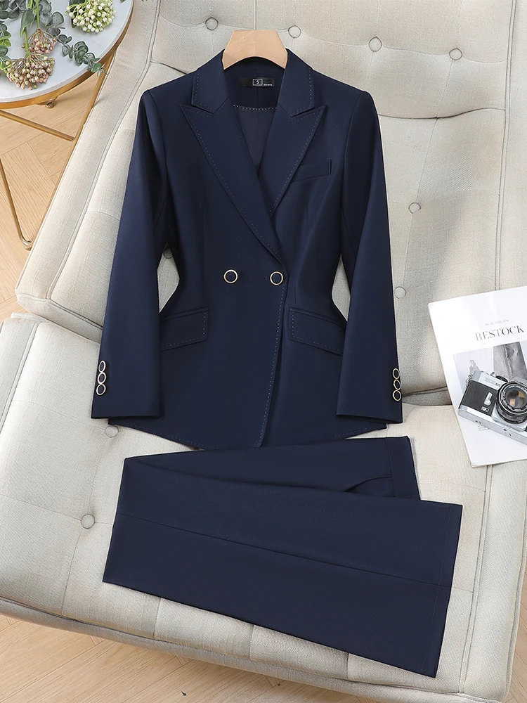 Office Ladies Work Wear Blazer Pant Suit Women Female 2 Piece Set
Office Ladies Work Wear Blazer Pant Suit Women Female 2 Piece Set