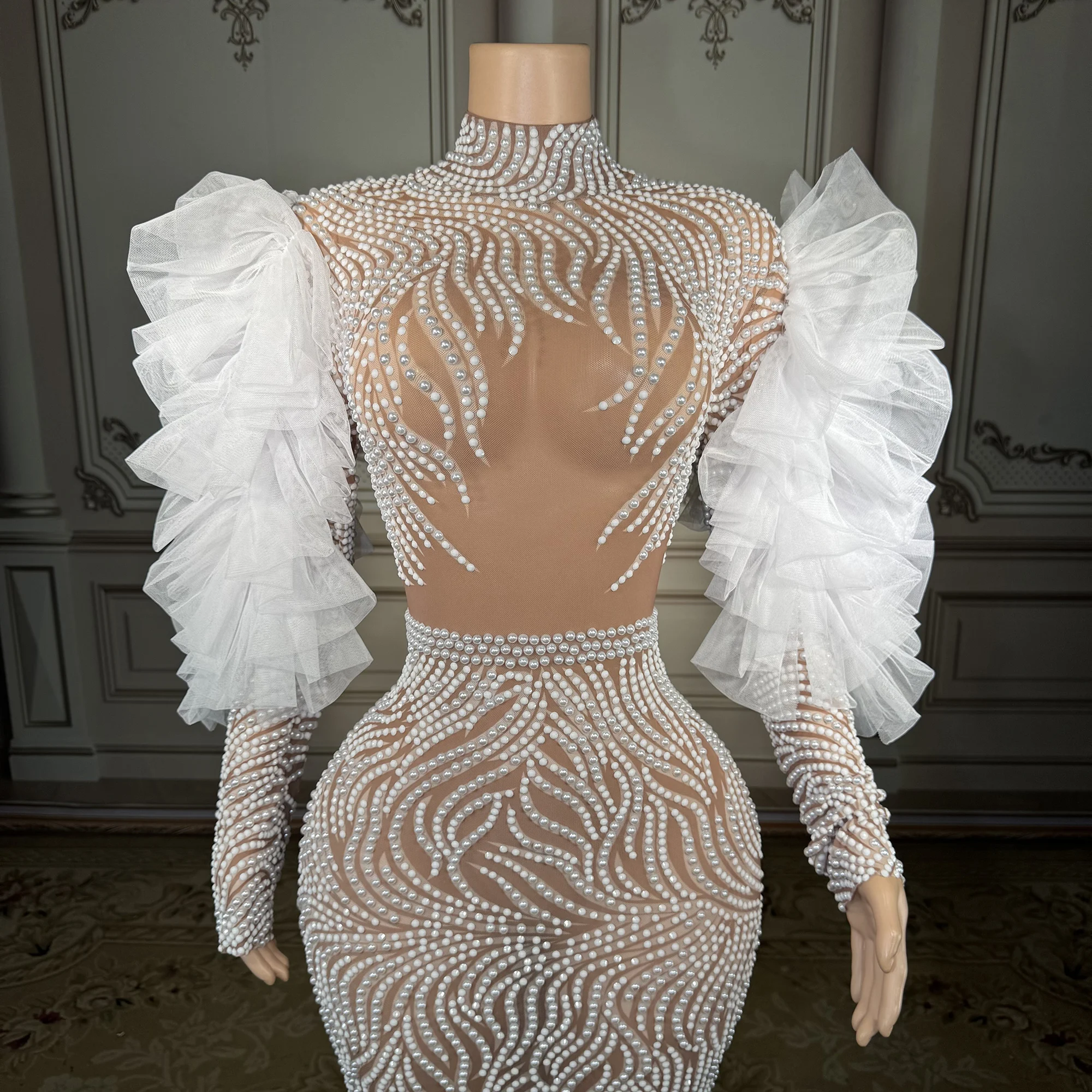 ZD Women's Sexy Long Prom Dresses Sparkly White Pearls Tassel African Black Birthday Party Photo Shoot Gown Fur Accessory
ZD Women's Sexy Long Prom Dresses Sparkly White Pearls Tassel African Black Birthday Party Photo Shoot Gown Fur Accessory