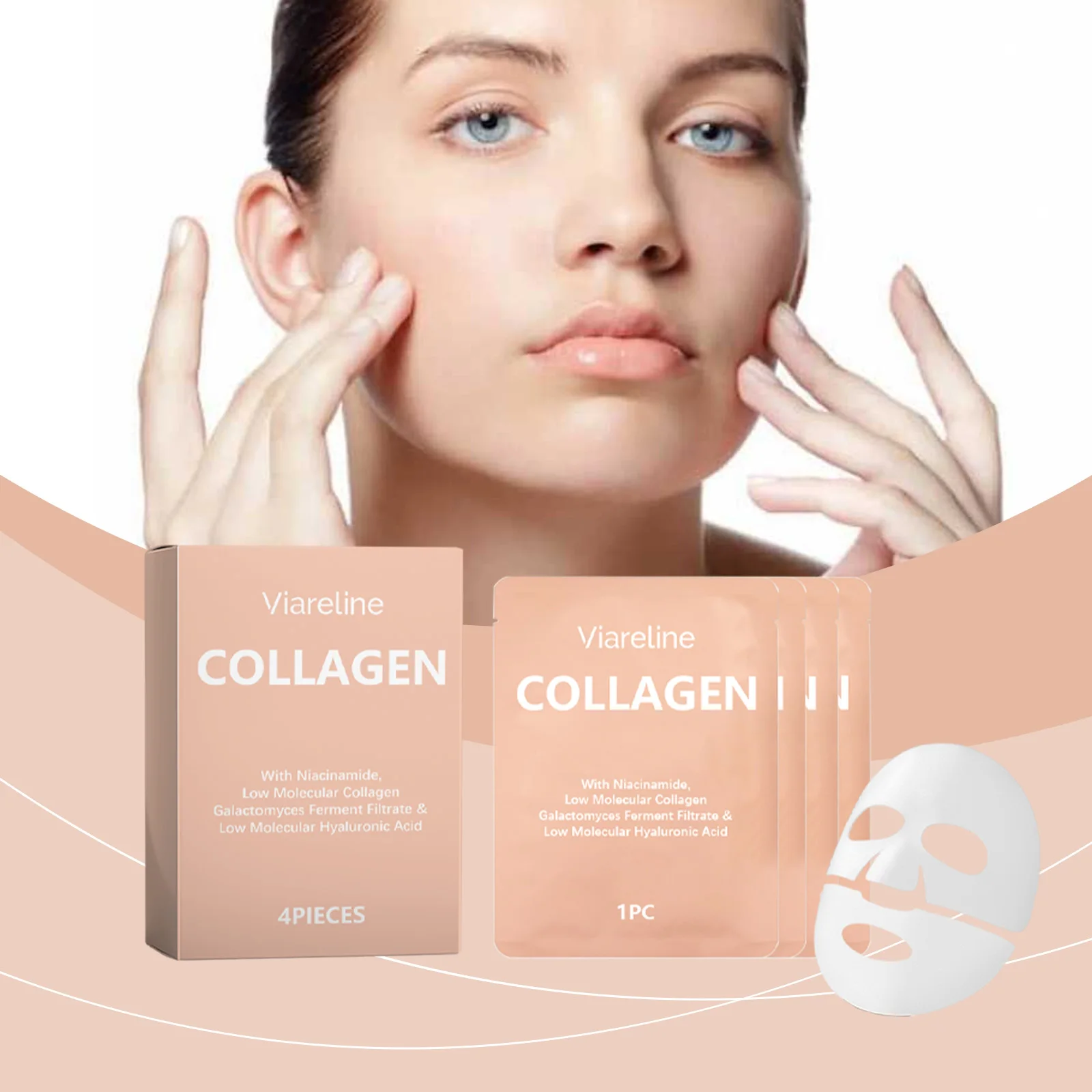 Коллагеновая маска для лица с гиалуроновой кислотой, укрепляющая маска против морщин, лифтинг, выцветание, тонкие линии, осветление, восстановление кожи, увлажняющая маска для лица
Коллагеновая маска для лица с гиалуроновой кислотой, укрепляющая маска против морщин, лифтинг, выцветание, тонкие линии, осветление, восстановление кожи, увлажняющая маска для лица