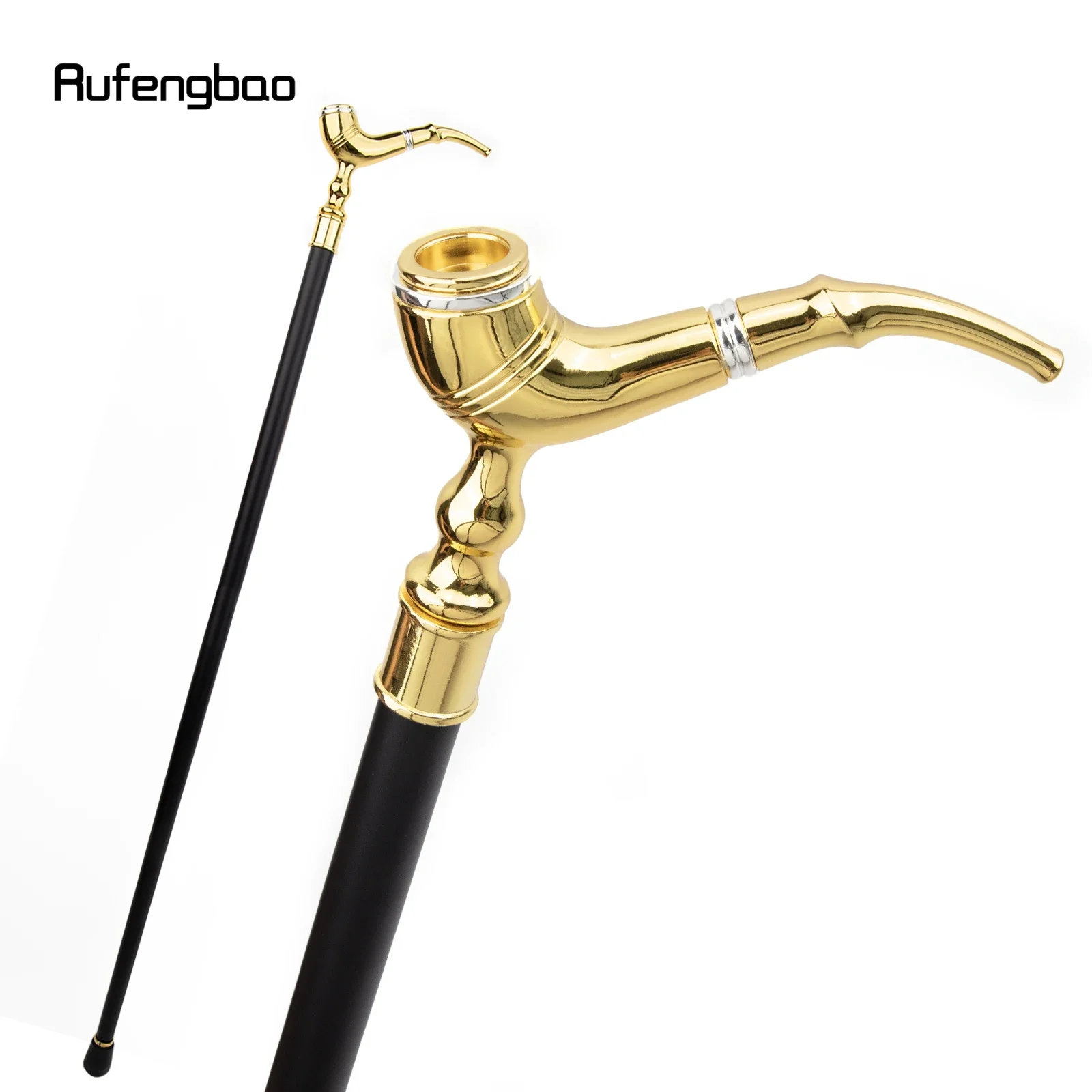 Golden Pipe Pattern Single Joint Walking Stick Decorative Cospaly Fashionable Walking Cane Halloween Crosier 93cm
Golden Pipe Pattern Single Joint Walking Stick Decorative Cospaly Fashionable Walking Cane Halloween Crosier 93cm