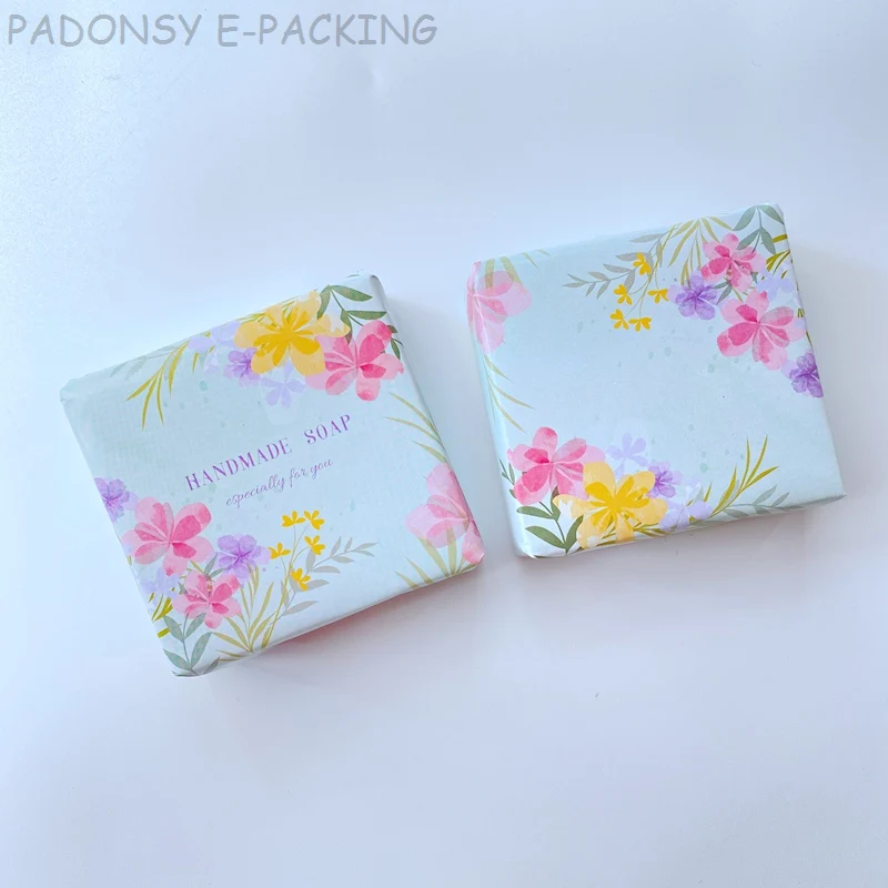 Flower Printing Handmade Soap Wrapping Paper Gift Wrap Paper Soap Packaging Customzied Logo 100pcs/lot
Flower Printing Handmade Soap Wrapping Paper Gift Wrap Paper Soap Packaging Customzied Logo 100pcs/lot