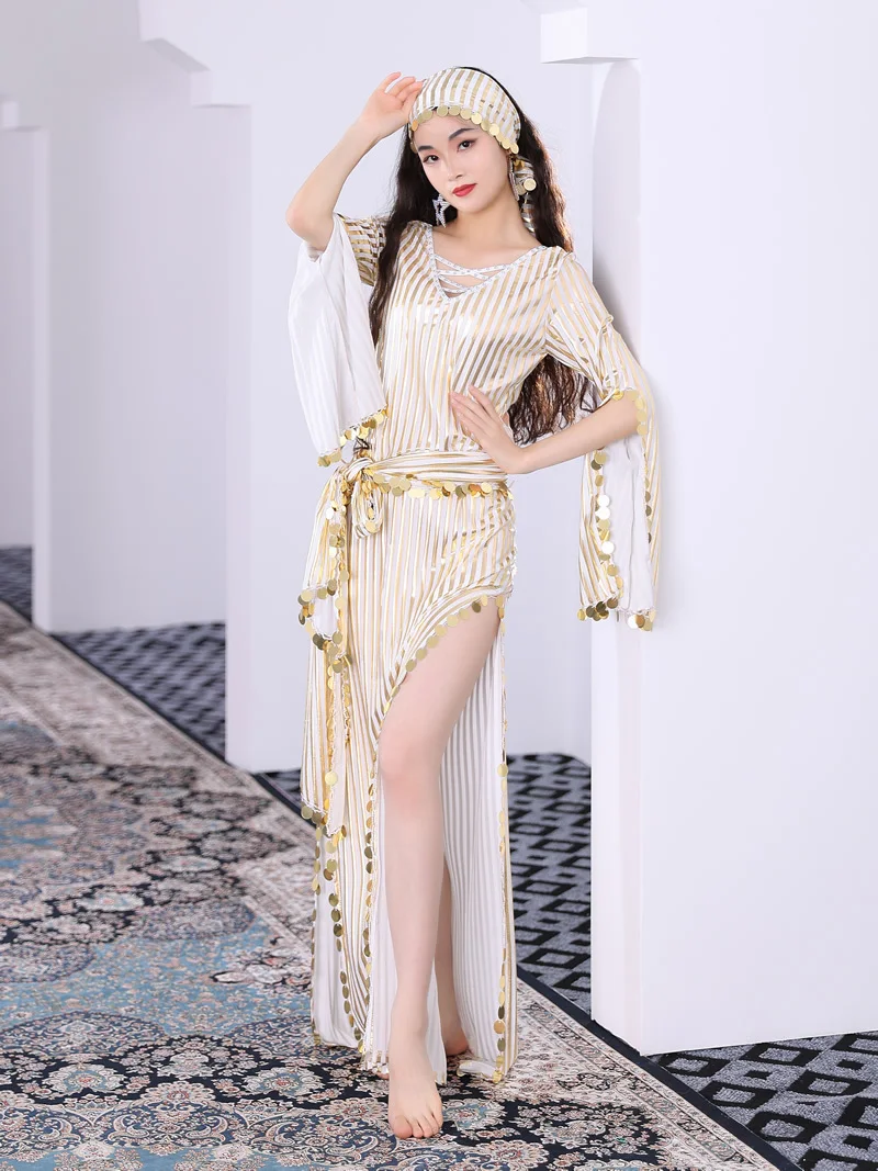 India Dance Belly Dance Hot Gold Sequin Robe Baladi Folk Dance Skirt New Saidi Cane Dance Oriental Dance Costume
India Dance Belly Dance Hot Gold Sequin Robe Baladi Folk Dance Skirt New Saidi Cane Dance Oriental Dance Costume