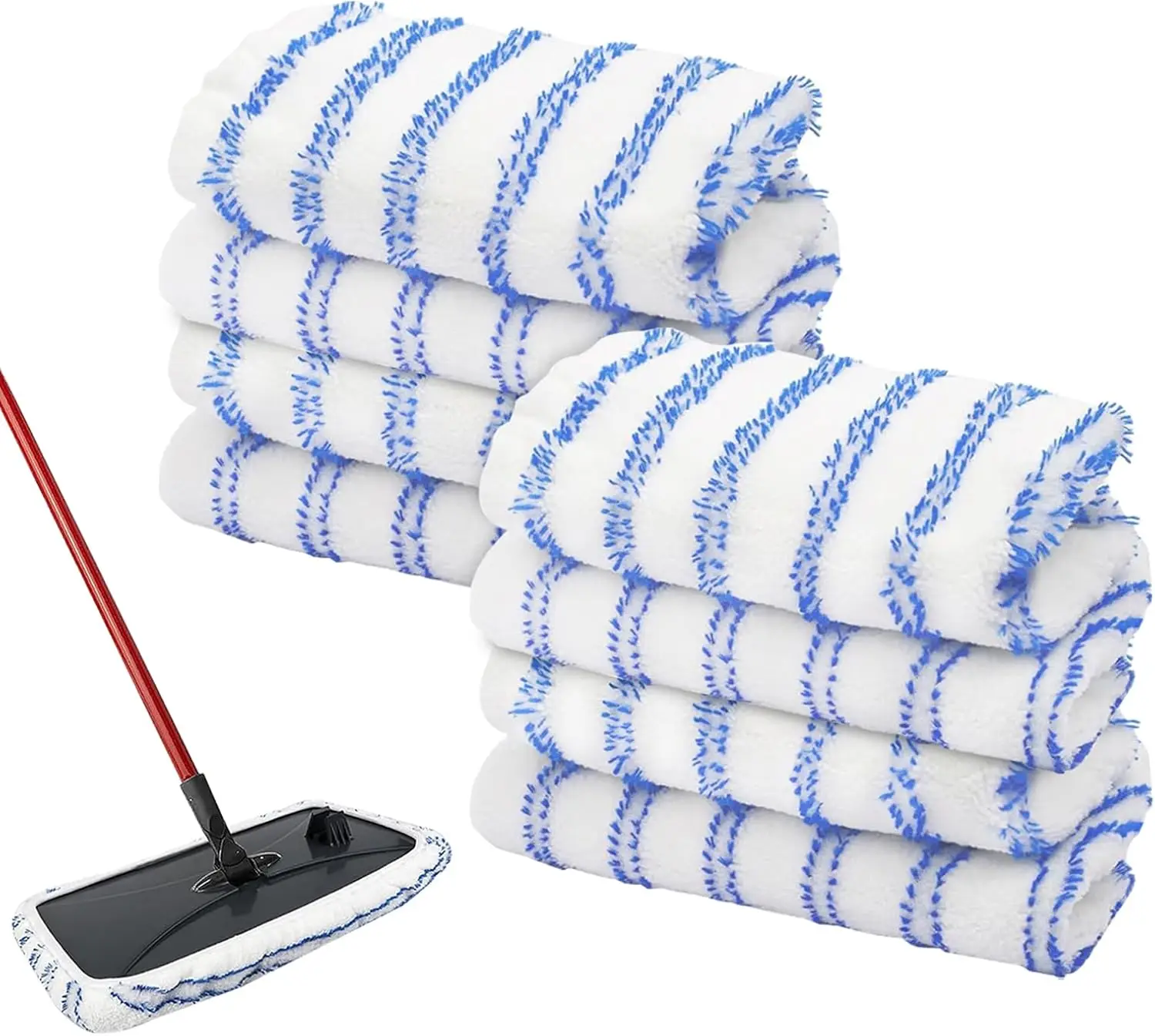 8 Pack Mop Heads Replacements Compatible with Cedar Hard Wood Flooring 'N More Ultra-fine Fiber mop - Microfiber Mop Refills
8 Pack Mop Heads Replacements Compatible with Cedar Hard Wood Flooring 'N More Ultra-fine Fiber mop - Microfiber Mop Refills