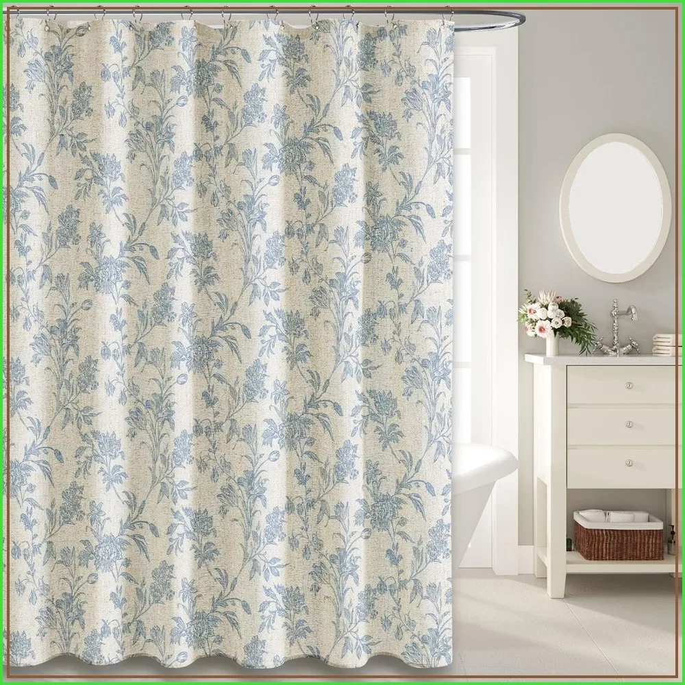 Floral Cotton Linen Shower Curtain for Bathroom, 72" W x 72" L, Cottagecore Decor
Floral Cotton Linen Shower Curtain for Bathroom, 72" W x 72" L, Cottagecore Decor