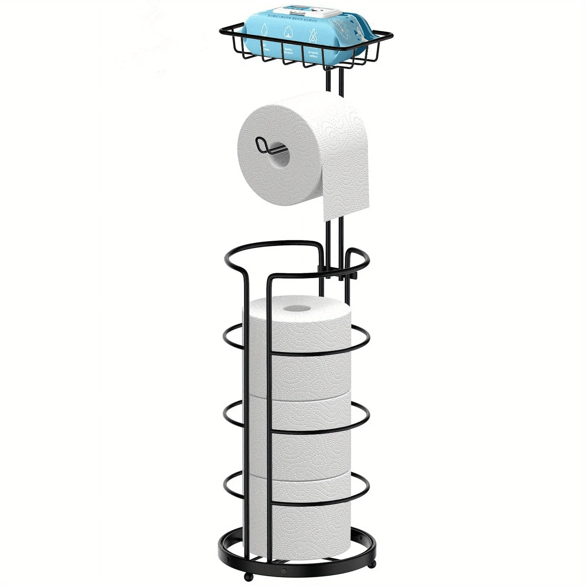 us1/2 Toilet Paper Storage Rack, Single Floor Standing Toilet Paper Rack With Shelf, Independent Bathroom Paper Organizer With 4 Rolls Of Paper, Suitable For Balcony, Bedroom, Toilet, Courtyard, Toilet Paper Storage, Bathroom Accessories - Blackd
us1/2 Toilet Paper Storage Rack, Single Floor Standing Toilet Paper Rack With Shelf, Independent Bathroom Paper Organizer With 4 Rolls Of Paper, Suitable For Balcony, Bedroom, Toilet, Courtyard, Toilet Paper Storage, Bathroom Accessories - Blackd