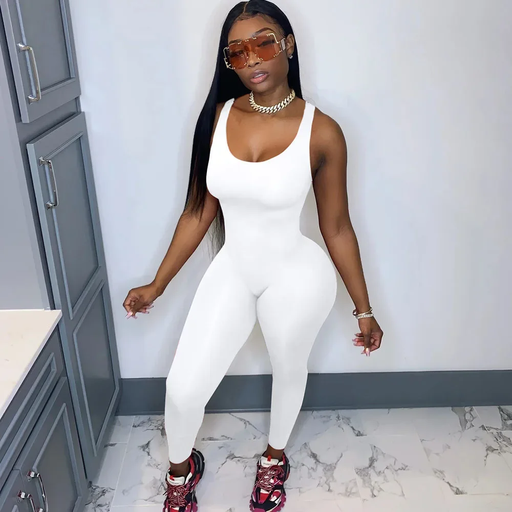 Solid Jumpsuit Women Summer 2025 Casual Tank Sleeveless Skinny Body Overalls Sportwear Fitness Bodycon Rompers Womens Jumpsuit
Solid Jumpsuit Women Summer 2025 Casual Tank Sleeveless Skinny Body Overalls Sportwear Fitness Bodycon Rompers Womens Jumpsuit