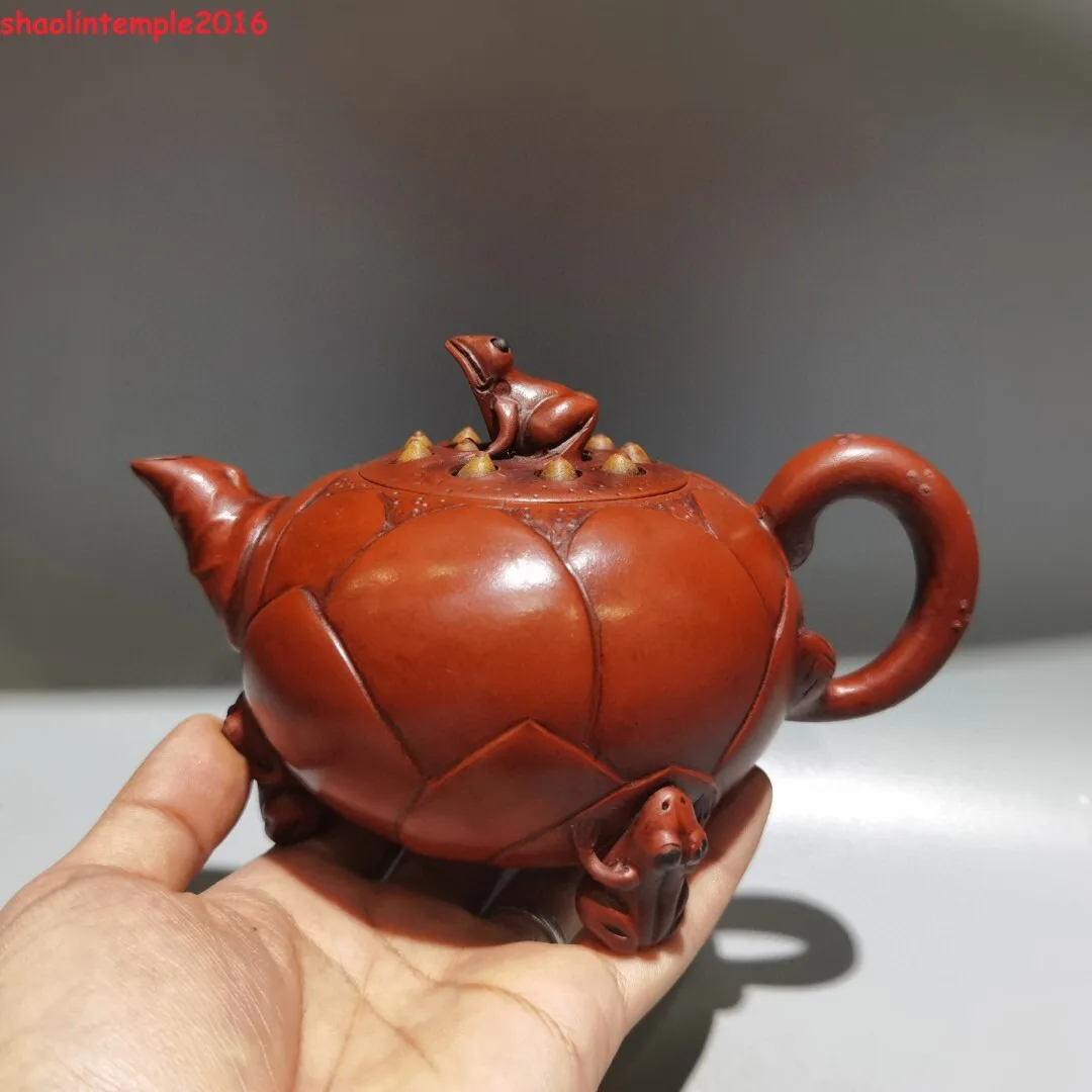 6.8''Old Chinese Yixing Zisha Exquisite purple clay teapot Marke
6.8''Old Chinese Yixing Zisha Exquisite purple clay teapot Marke