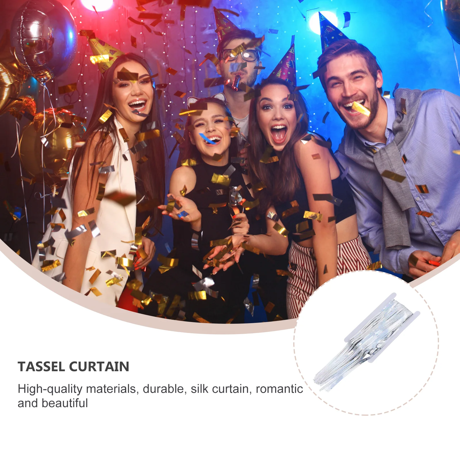 1Pcs Rain Tassel Curtain Stylish Party Decor Festival Sparkly Wedding Scene Layout Fringe Curtains Background Props
1Pcs Rain Tassel Curtain Stylish Party Decor Festival Sparkly Wedding Scene Layout Fringe Curtains Background Props