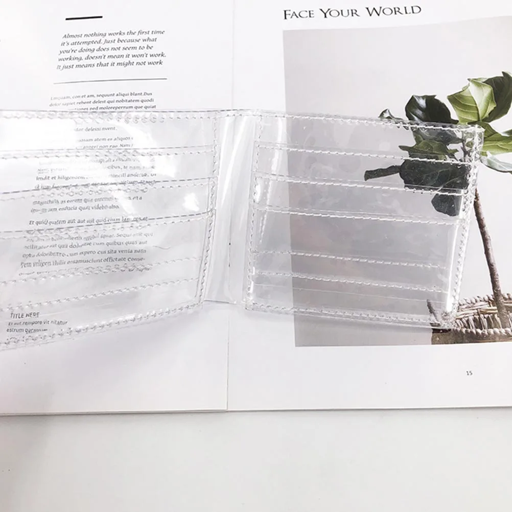 PVC Card Purse Transparent Premium Durable Compact Lightweight Practical Portable Clear Cards Organizer Multi-Functional Change
PVC Card Purse Transparent Premium Durable Compact Lightweight Practical Portable Clear Cards Organizer Multi-Functional Change
