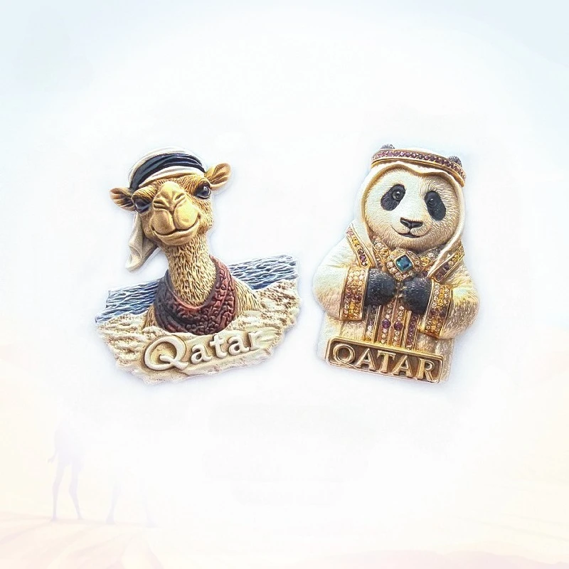 Qatar Camel & Panda Fridge Magnet - 3D Cultural Fusion Souvenir Desert Meets Bamboo Decor Unique Gift
Qatar Camel & Panda Fridge Magnet - 3D Cultural Fusion Souvenir Desert Meets Bamboo Decor Unique Gift