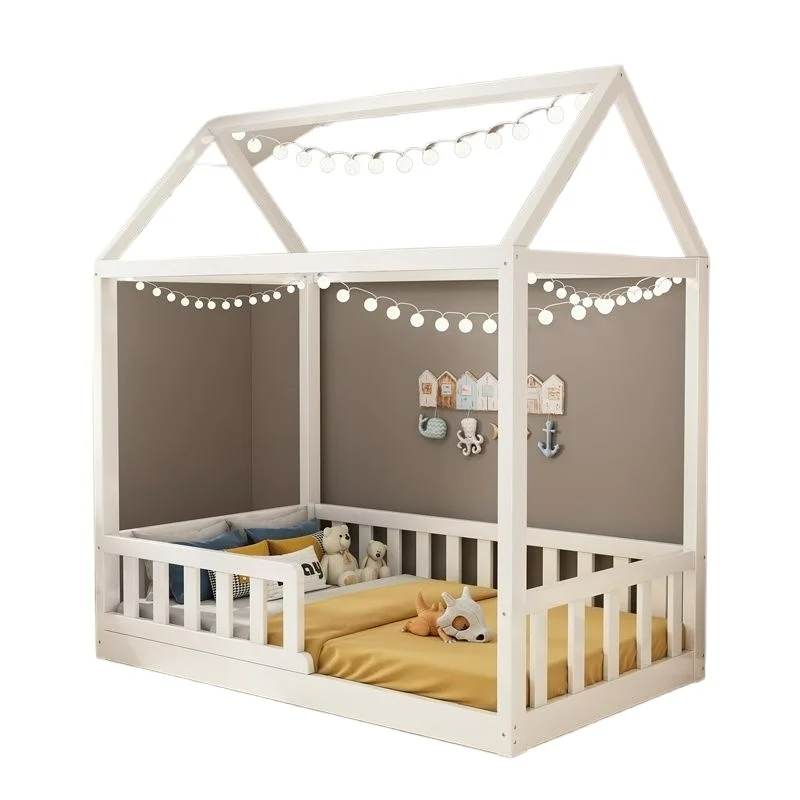 Solid wood bed, spliced small bed, wooden house bed, homestay creative tatami floor short bed
Solid wood bed, spliced small bed, wooden house bed, homestay creative tatami floor short bed