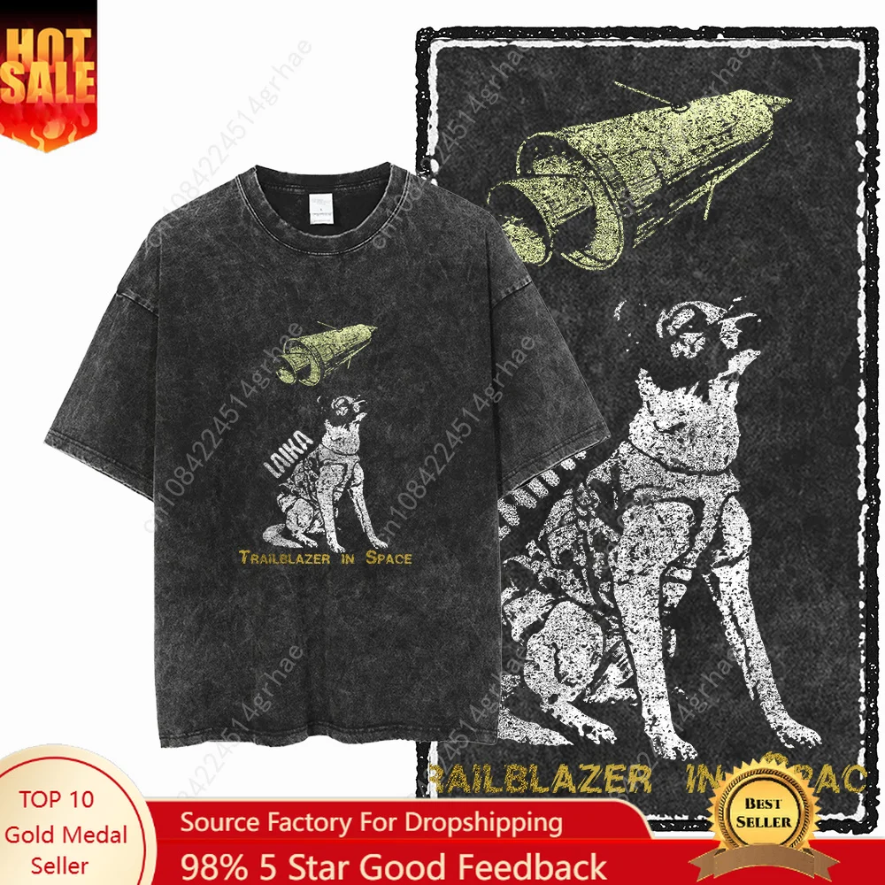 DCA LAIKA DOG Printed Acid Washed Cotton Streetwear Exclusive Graphic Unisex T Shirt Cool Vintage Men Tshirts Tee for men
DCA LAIKA DOG Printed Acid Washed Cotton Streetwear Exclusive Graphic Unisex T Shirt Cool Vintage Men Tshirts Tee for men