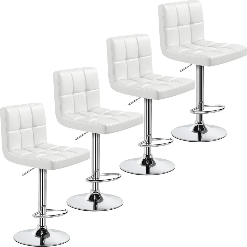 Bar Stools Set of 4, PU Leather Adjustable Swivel Barstools, Modern Armless Bar Chairs with Bigger Base, Thickened Seat Cushion
Bar Stools Set of 4, PU Leather Adjustable Swivel Barstools, Modern Armless Bar Chairs with Bigger Base, Thickened Seat Cushion