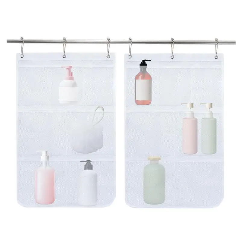 Настенный органайзер для душа, сетчатая настенная вешалка, карманы для хранения для ванны, экономия места, аксессуары для туалетных принадлежностей, решение для организации 
Настенный органайзер для душа, сетчатая настенная вешалка, карманы для хранения для ванны, экономия места, аксессуары для туалетных принадлежностей, решение для организации
