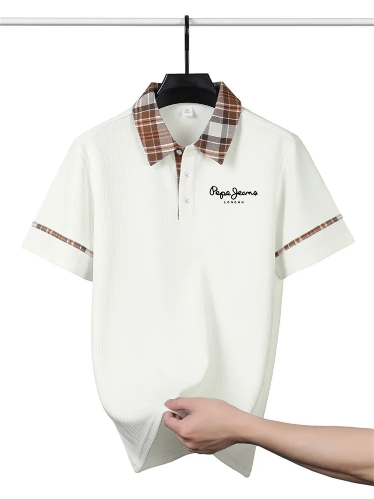 2026 New Men's Polo Shirt Summer Striped Plaid Short Sleeve Tops Casual Letter Print Breathable Golf T-Shirt Male Clothing
2026 New Men's Polo Shirt Summer Striped Plaid Short Sleeve Tops Casual Letter Print Breathable Golf T-Shirt Male Clothing