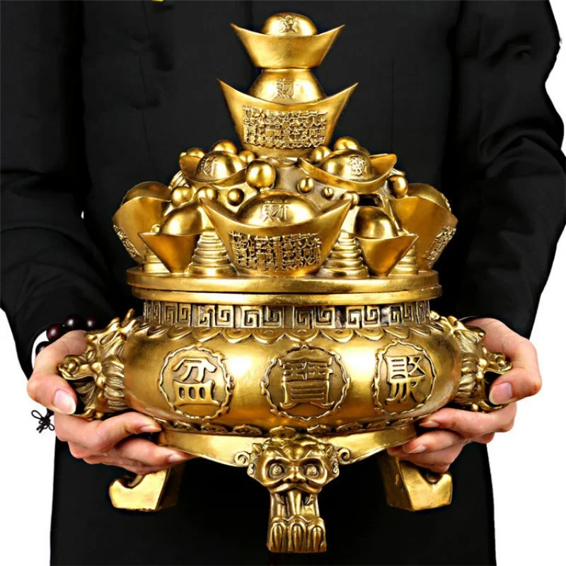 Brass Cornucopia Decoration Brass Tripod Brass Incense Burner Home Living Room Shop Opening Gifts
Brass Cornucopia Decoration Brass Tripod Brass Incense Burner Home Living Room Shop Opening Gifts