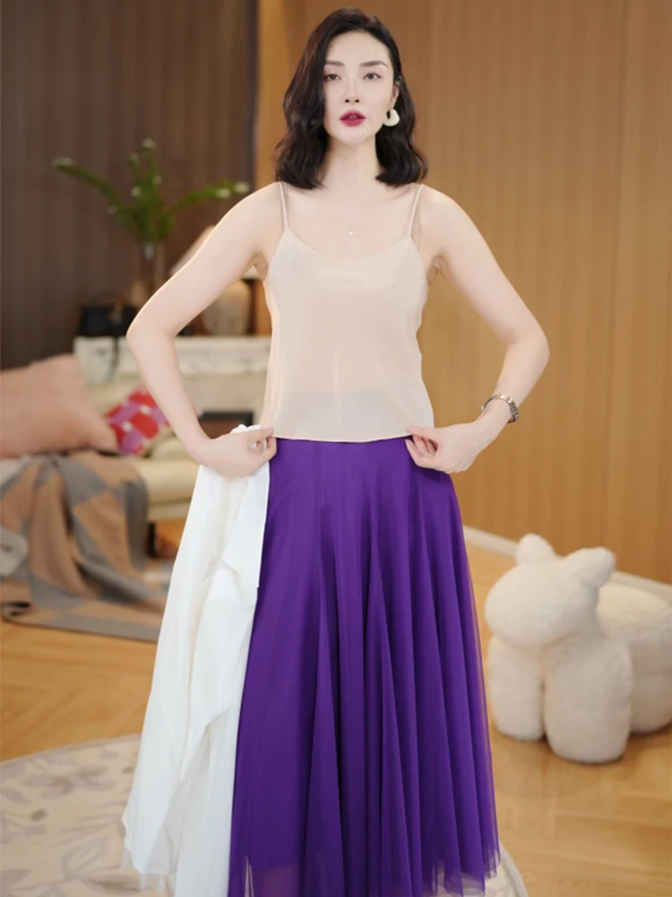 Silk Adjustable Strap Base Tank Top Heavyweight 18 Momme Elastic Skin-friendly Women's U-neck Vest Underwear Top
Silk Adjustable Strap Base Tank Top Heavyweight 18 Momme Elastic Skin-friendly Women's U-neck Vest Underwear Top