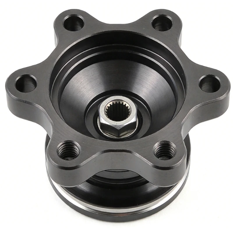 Custom Precision Metal Parts CNC Machined Black Anodized Aluminum Spline Flange Hub, 6-Hole Mount Drive Adapter
Custom Precision Metal Parts CNC Machined Black Anodized Aluminum Spline Flange Hub, 6-Hole Mount Drive Adapter