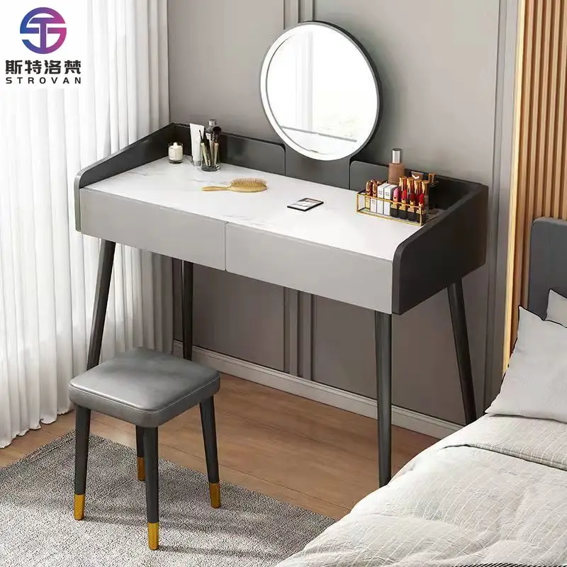 Modern Lightweight Marble Pattern MDF Stainless Steel Frame Modular Makeup Vanity Table Lighted Mirror Panel Style Bedroom
Modern Lightweight Marble Pattern MDF Stainless Steel Frame Modular Makeup Vanity Table Lighted Mirror Panel Style Bedroom