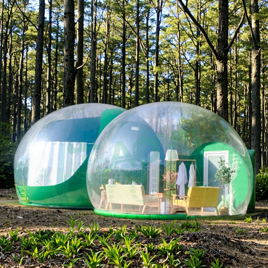 AOYU Luxurious Two-Bedroom Light Inflatable Star View Bubble Tent Elegant Exhibition Decorative Advertising Inflatables
AOYU Luxurious Two-Bedroom Light Inflatable Star View Bubble Tent Elegant Exhibition Decorative Advertising Inflatables