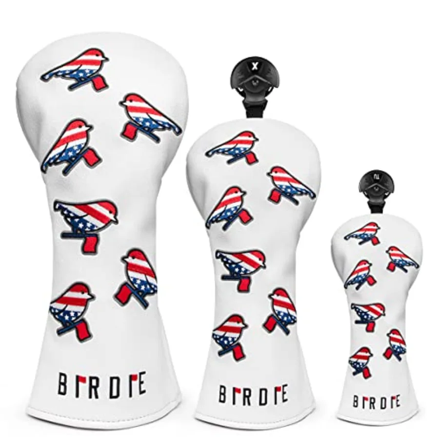 Golf Head Covers with Embroidery and American Flag Design for Driver 3 Wood Hybrid Club Covers and Mallet Putter Cover Premium
Golf Head Covers with Embroidery and American Flag Design for Driver 3 Wood Hybrid Club Covers and Mallet Putter Cover Premium