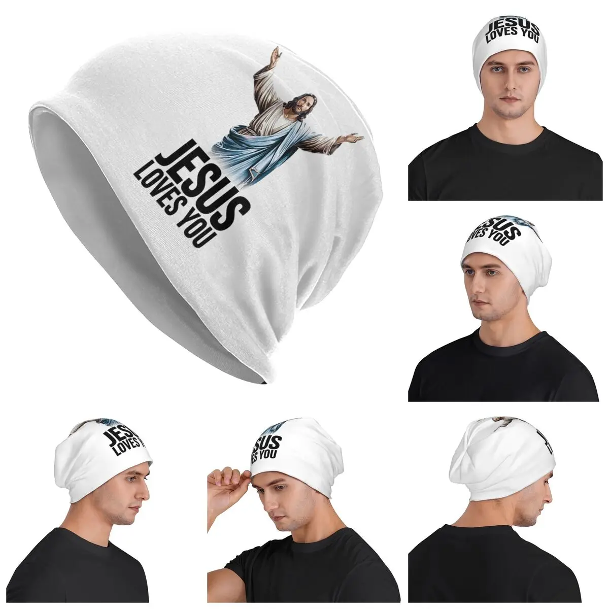 Теплая вязаная шапка «Иисус любит тебя», модная шапка-капот, осенне-зимние уличные шапки, шапки для мужчин, женщин и взрослых
Теплая вязаная шапка «Иисус любит тебя», модная шапка-капот, осенне-зимние уличные шапки, шапки для мужчин, женщин и взрослых
