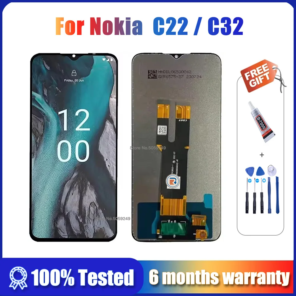 Оригинальный 6,5-дюймовый ЖК-дисплей для Nokia C32, дигитайзер сенсорного экрана в сборе, запасные части для Nokia C22, ЖК-дисплей с рамкой, протестирован
Оригинальный 6,5-дюймовый ЖК-дисплей для Nokia C32, дигитайзер сенсорного экрана в сборе, запасные части для Nokia C22, ЖК-дисплей с рамкой, протестирован