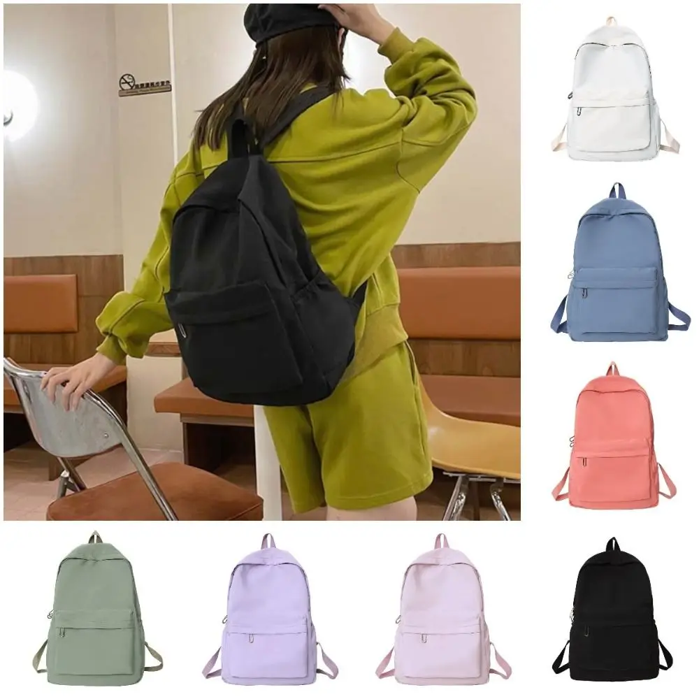 Сплошной цвет, рюкзак в консервативном стиле, большая вместительная сумка для хранения, школьная сумка для студентов, нейлоновая сумка на плечо для подростков в корейском стиле
Сплошной цвет, рюкзак в консервативном стиле, большая вместительная сумка для хранения, школьная сумка для студентов, нейлоновая сумка на плечо для подростков в корейском стиле