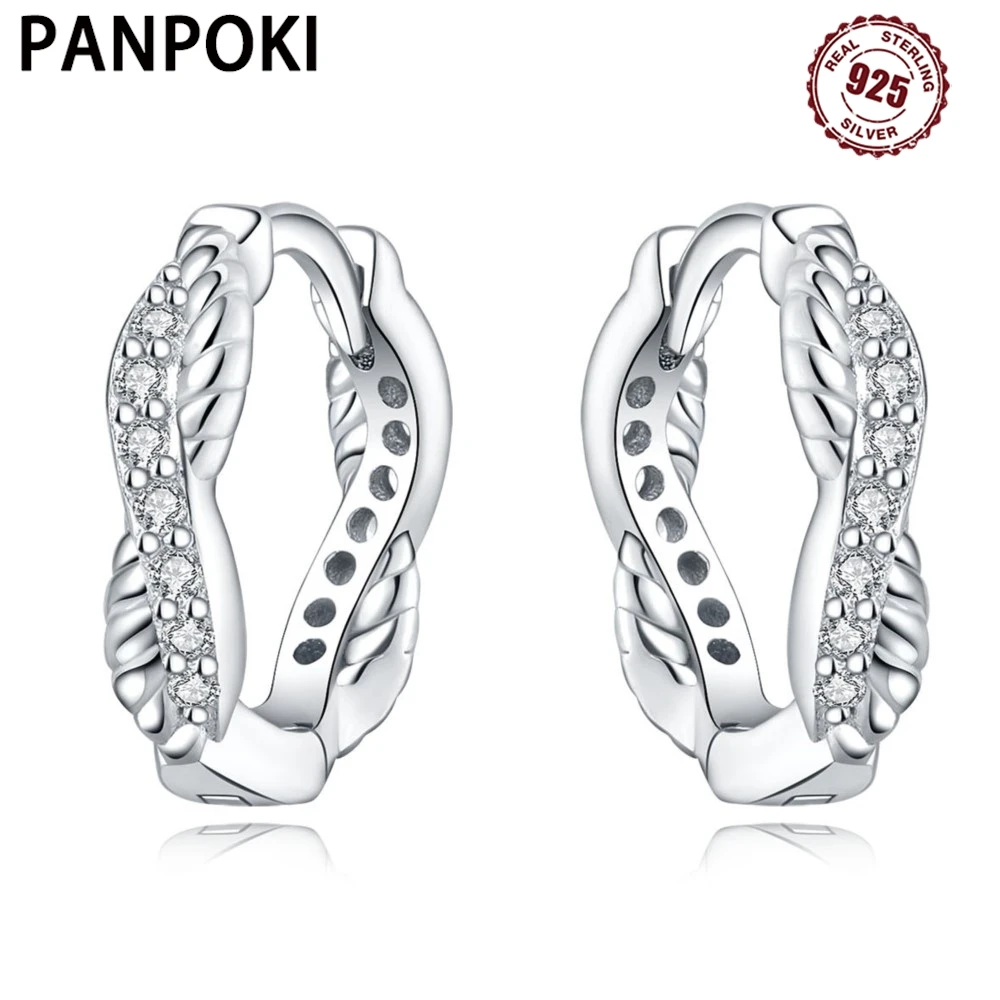 925 Sterling Silver Double Woven Earrings Daily Earrings Jewelry Versatile Hoop Earrings For Women Jewelry Party Fine Gifts
925 Sterling Silver Double Woven Earrings Daily Earrings Jewelry Versatile Hoop Earrings For Women Jewelry Party Fine Gifts