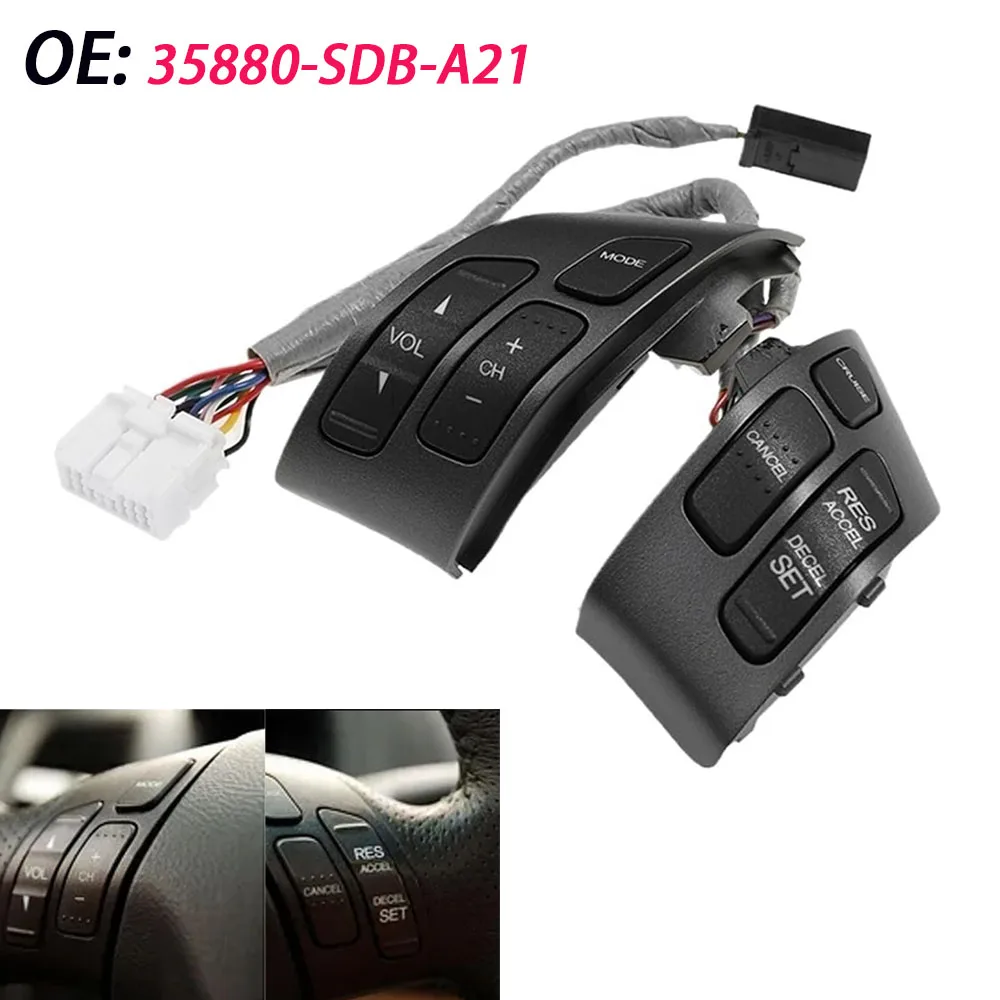 Steering Wheel Mounted Volume Cruise Control Switch Button for Honda Accord 2003-2007 35880-SDB-A21 35880-SDB-A01 35880SDBA01ZA
Steering Wheel Mounted Volume Cruise Control Switch Button for Honda Accord 2003-2007 35880-SDB-A21 35880-SDB-A01 35880SDBA01ZA