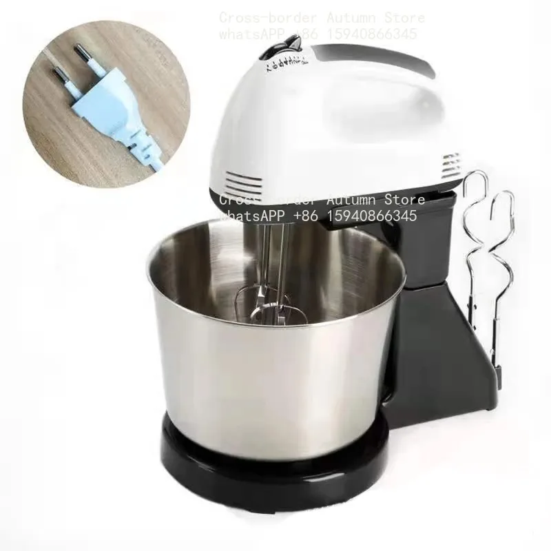Dual Voltage Stand Electric Egg Mixer With Mixing Bowl Home Baking Cream Dough Beater
Dual Voltage Stand Electric Egg Mixer With Mixing Bowl Home Baking Cream Dough Beater