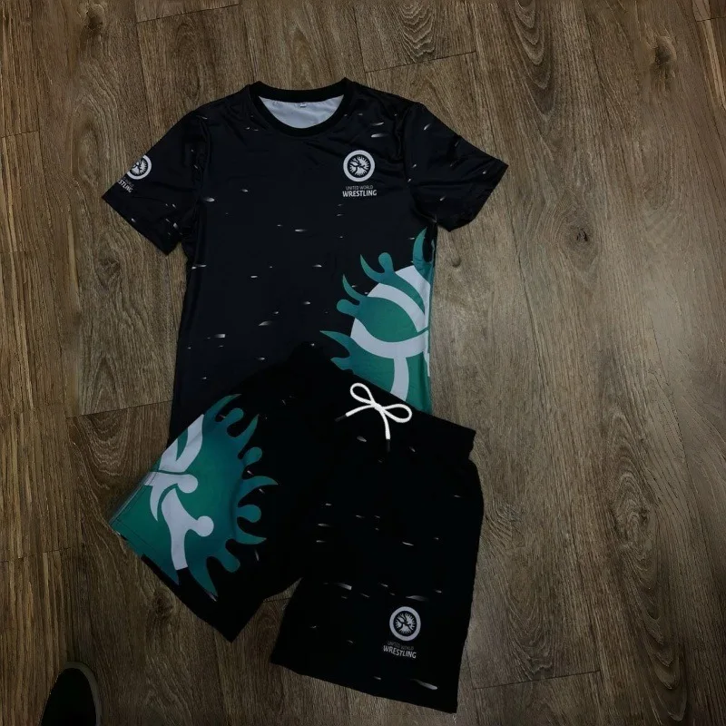 2026 New World Wrestling Federation Themed Training Apparel, Quick-Drying Short-Sleeve Shirt and Shorts Wrestling and Sanda Suit
2026 New World Wrestling Federation Themed Training Apparel, Quick-Drying Short-Sleeve Shirt and Shorts Wrestling and Sanda Suit
