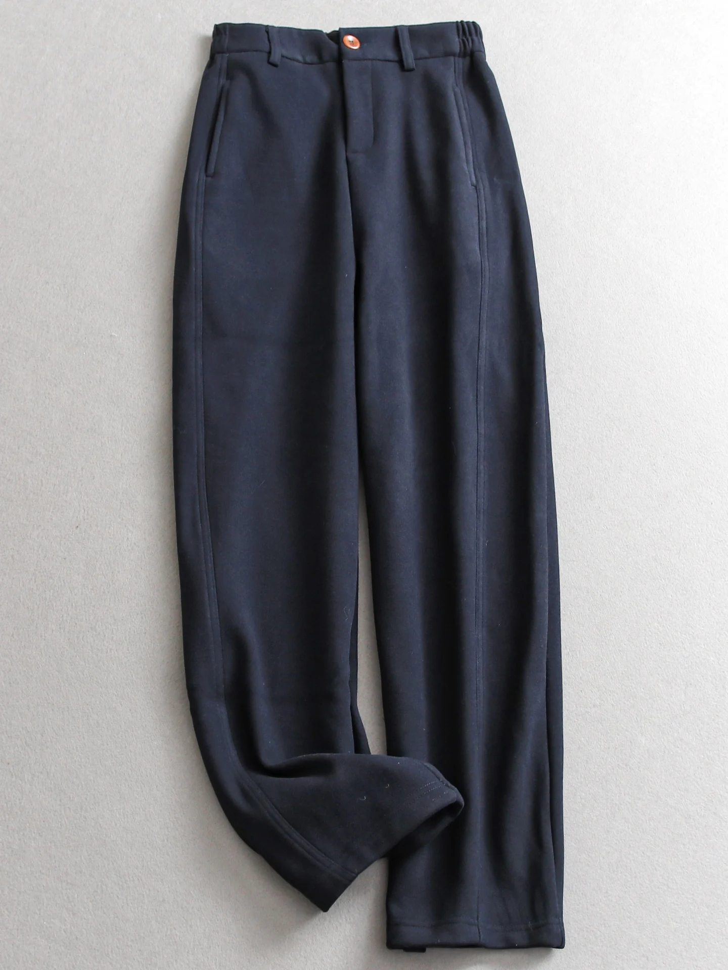 Thickened Fleece Lined Wide Leg Pants Casual Commute Style Women's High Waist Zipper Pure Color Winter Warm Trousers
Thickened Fleece Lined Wide Leg Pants Casual Commute Style Women's High Waist Zipper Pure Color Winter Warm Trousers