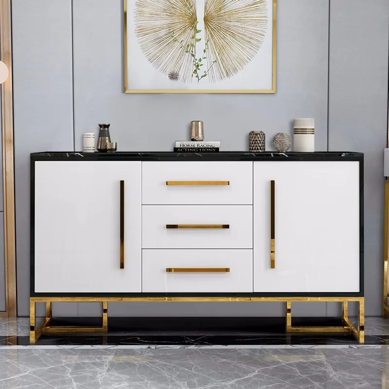 Luxury Scandinavian Style Sideboard Buffet Modern Gold Buffet Sideboard Furniture Black White Sideboard
Luxury Scandinavian Style Sideboard Buffet Modern Gold Buffet Sideboard Furniture Black White Sideboard