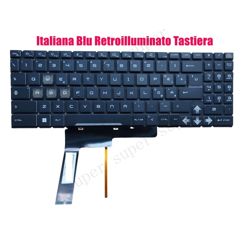 SSS+ Italian Keyboard for MSI Cyborg 15 A12VF/A12VE/A13VE/A13VF/AI A1VEK/AI A1VFK
SSS+ Italian Keyboard for MSI Cyborg 15 A12VF/A12VE/A13VE/A13VF/AI A1VEK/AI A1VFK