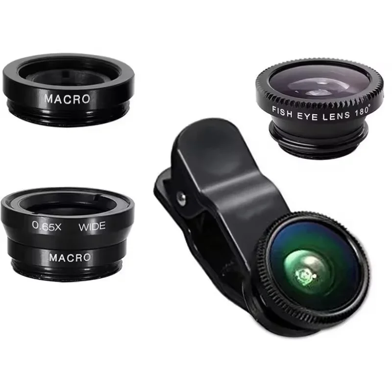3 in 1 Fisheye Phone Lens Wide Angle Zoom Lens Fish Eye Macro Lenses Camera Kits With Clip Lens On The Phone For All Smart Phone
3 in 1 Fisheye Phone Lens Wide Angle Zoom Lens Fish Eye Macro Lenses Camera Kits With Clip Lens On The Phone For All Smart Phone