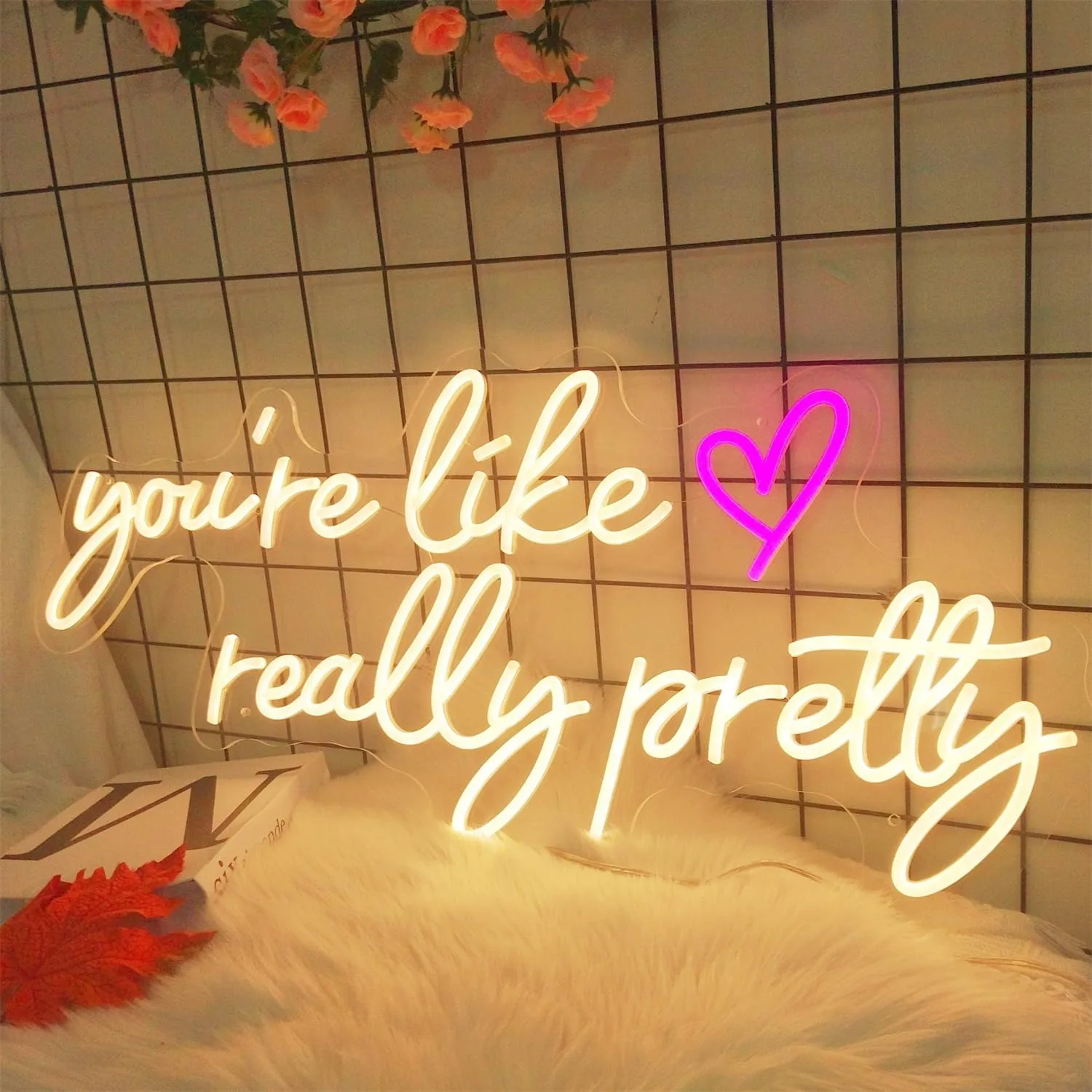 You're Like Really Pretty Neon Sign LED Light Up Wall Decor for Wedding, Birthday, Bedroom, Bar, Pub & Club Aesthetic Decoration
You're Like Really Pretty Neon Sign LED Light Up Wall Decor for Wedding, Birthday, Bedroom, Bar, Pub & Club Aesthetic Decoration