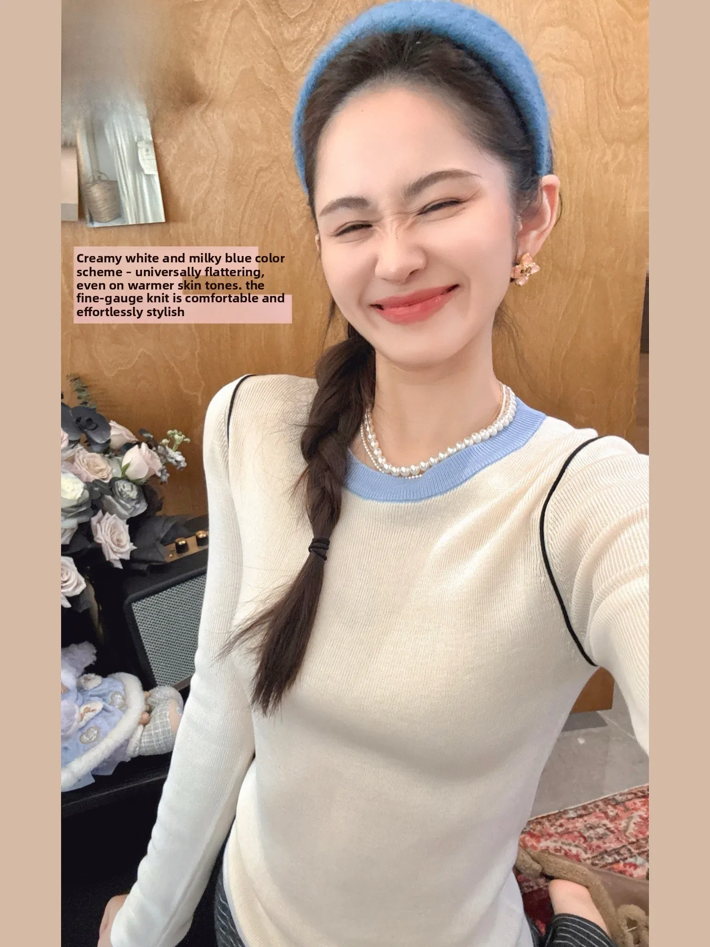 Zhen Chun Hua Er Wool Rayon round Ne Knitted Sweater Women Elastic Color Blo Ne Top Spring Autumn Faion Ladies Knitwear
Zhen Chun Hua Er Wool Rayon round Ne Knitted Sweater Women Elastic Color Blo Ne Top Spring Autumn Faion Ladies Knitwear