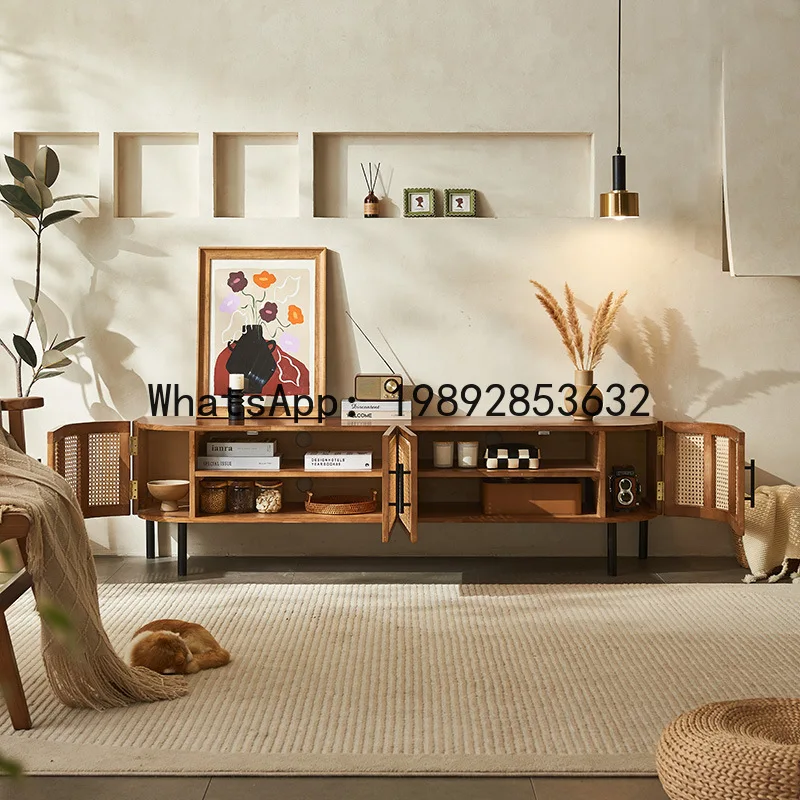 X-28 ash wood TV cabinet Nordic rattan locker Small apartment wall cabinet
X-28 ash wood TV cabinet Nordic rattan locker Small apartment wall cabinet