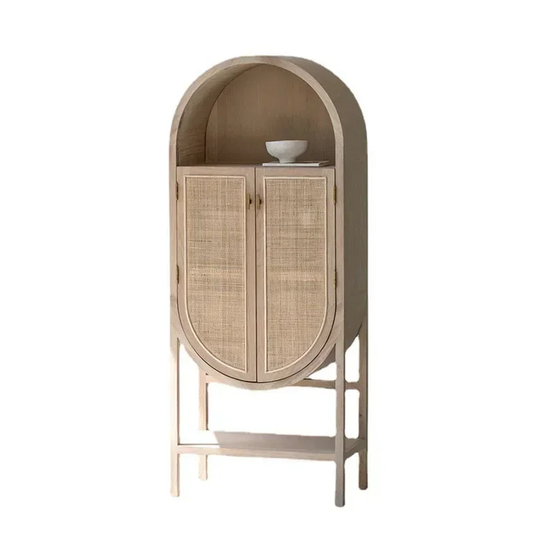 Solid Wood Rattan Sideboard Cabinet Vintage Locker Home Living Room Display Cabinet
Solid Wood Rattan Sideboard Cabinet Vintage Locker Home Living Room Display Cabinet
