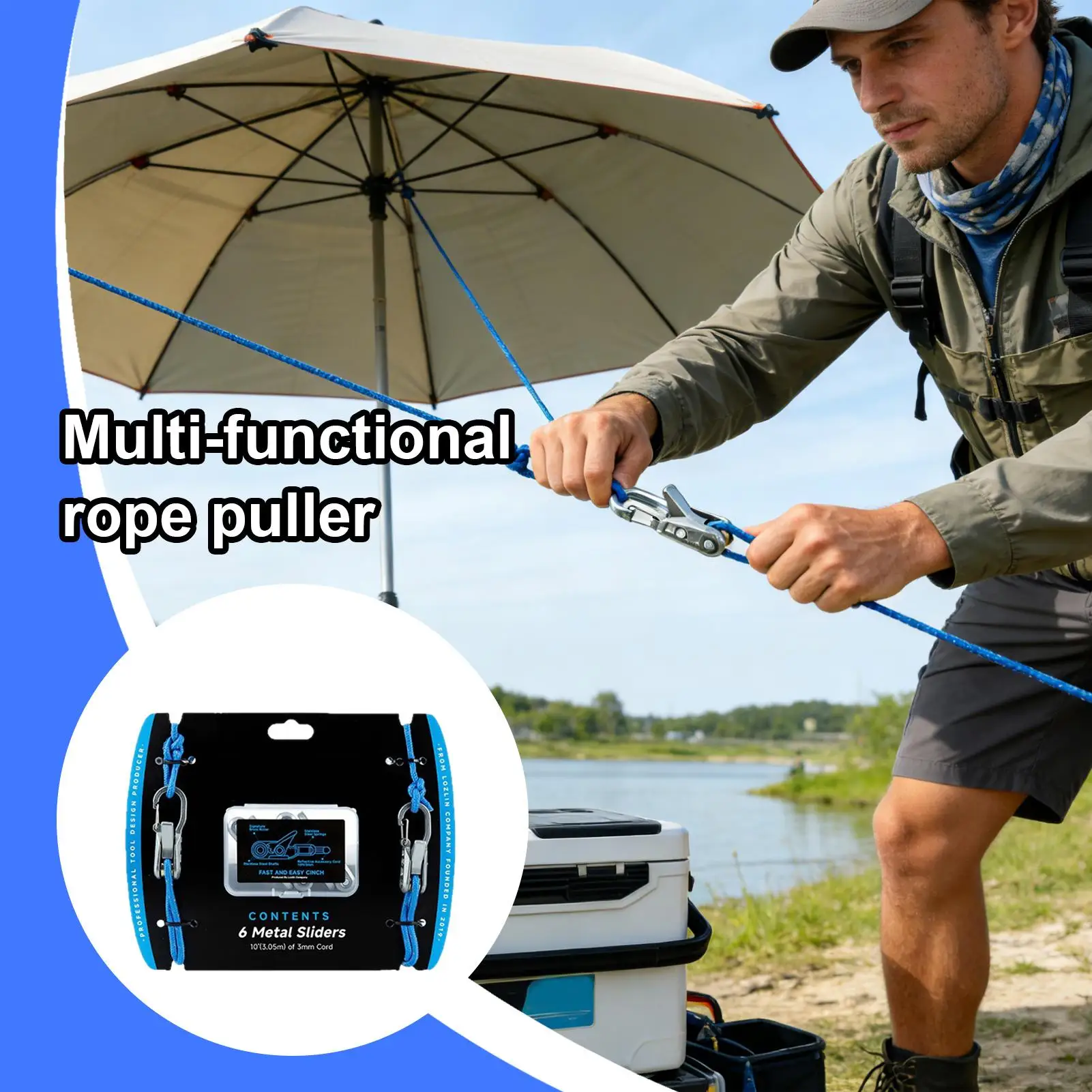 Многофункциональный натяжитель веревки для кемпинга, альпинизма, каякинга, спортзала, активного отдыха, путешествий и походов
Многофункциональный натяжитель веревки для кемпинга, альпинизма, каякинга, спортзала, активного отдыха, путешествий и походов