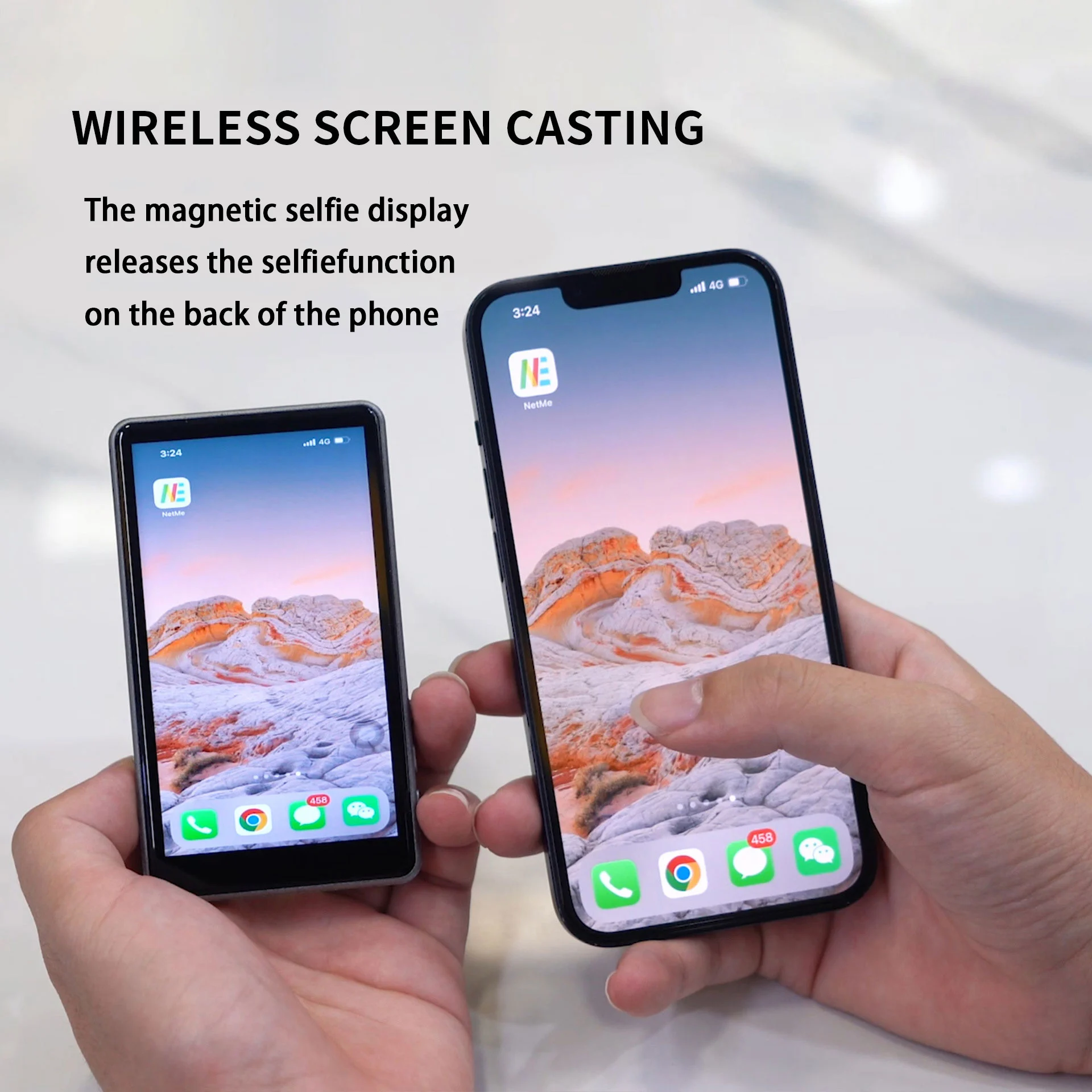3.97" Magnetic Phone Selfie Monitor Screen for Smartphone Rear Camera Selfie Vlog Live Stream for iPhone Android phone AHXJKA
3.97" Magnetic Phone Selfie Monitor Screen for Smartphone Rear Camera Selfie Vlog Live Stream for iPhone Android phone AHXJKA