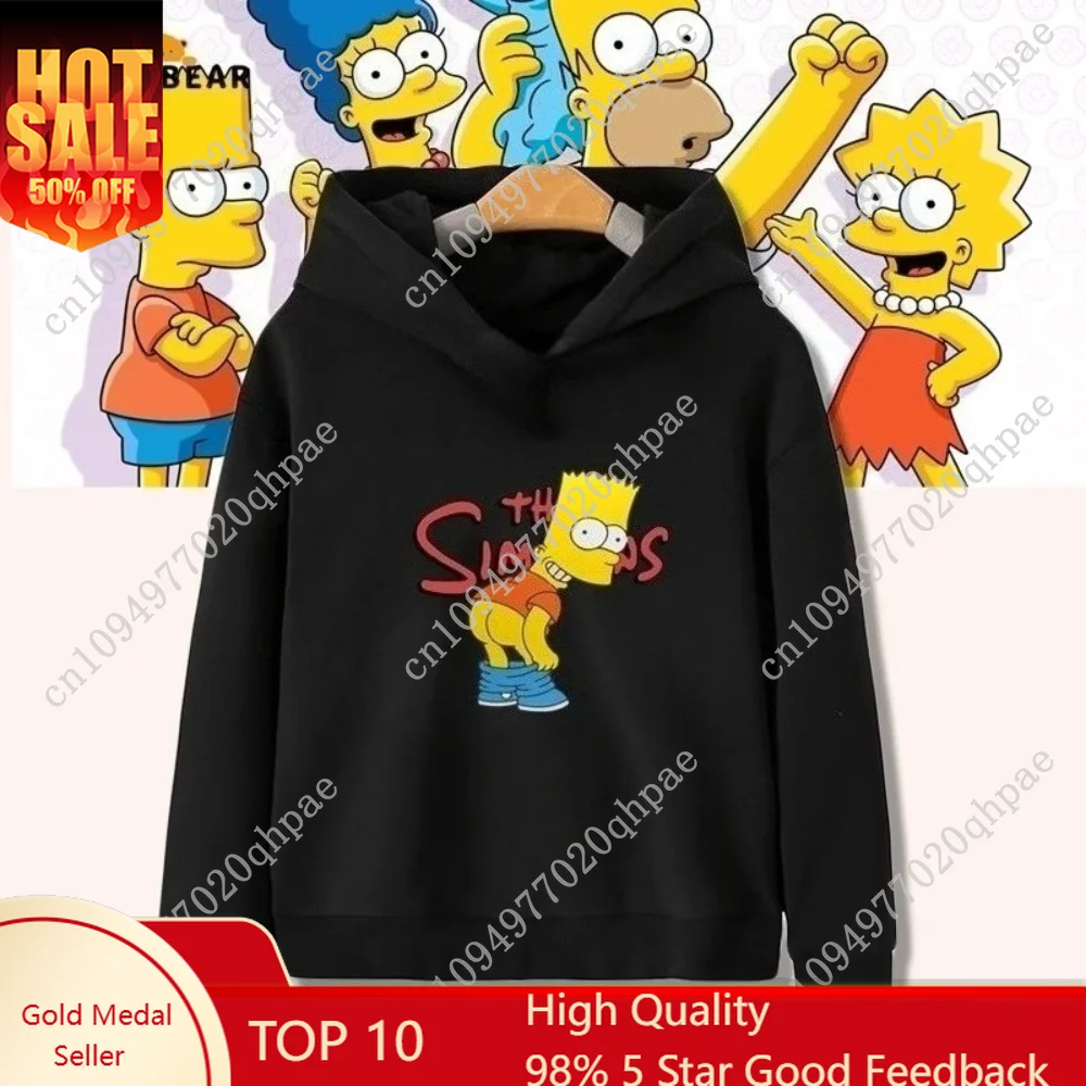Simpsons cartoon children's sportswear for men and women, warm autumn and winter full matching children's hoodie top
Simpsons cartoon children's sportswear for men and women, warm autumn and winter full matching children's hoodie top