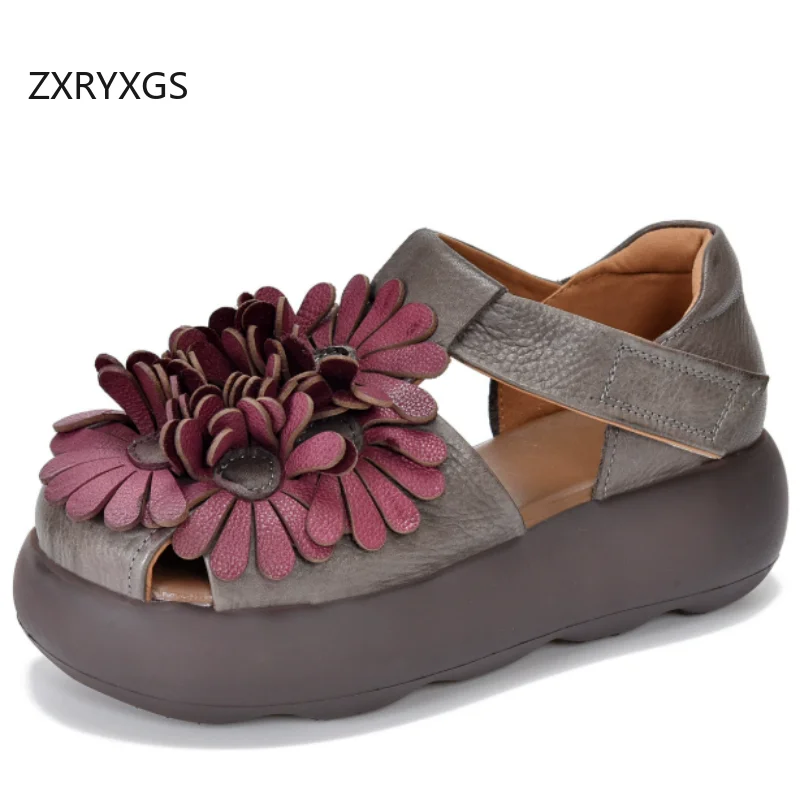 ZXRYXGS Summer Top Layer Cowhide Flowers Spell Colors Women's Fashion Sandals Platform Height Increase Sandals Trendy Shoes 2026
ZXRYXGS Summer Top Layer Cowhide Flowers Spell Colors Women's Fashion Sandals Platform Height Increase Sandals Trendy Shoes 2026